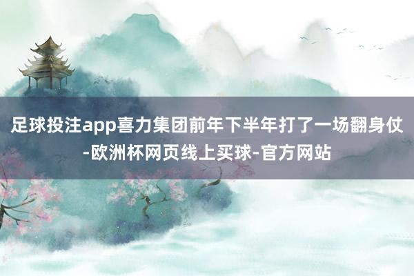足球投注app喜力集团前年下半年打了一场翻身仗-欧洲杯网页线上买球-官方网站