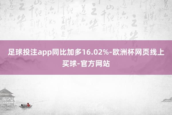 足球投注app同比加多16.02%-欧洲杯网页线上买球-官方网站