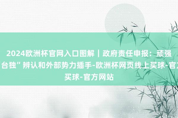 2024欧洲杯官网入口图解｜政府责任申报：顽强反对“台独”辨认和外部势力插手-欧洲杯网页线上买球-官方网站
