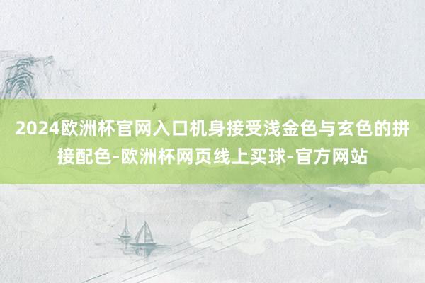 2024欧洲杯官网入口机身接受浅金色与玄色的拼接配色-欧洲杯网页线上买球-官方网站