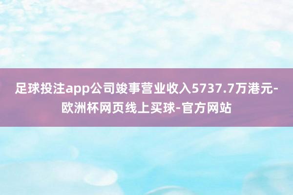 足球投注app公司竣事营业收入5737.7万港元-欧洲杯网页线上买球-官方网站